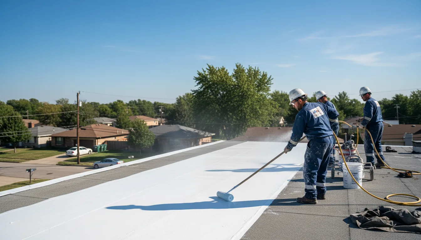 Commercial roof coating in North Rose, NY near me
